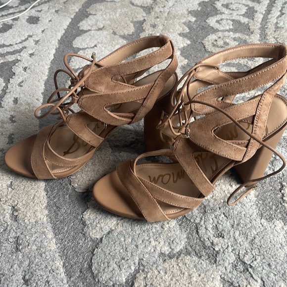 Sam Edelman Yardley Lace up heel sandals, 7.5 - Picture 2 of 4